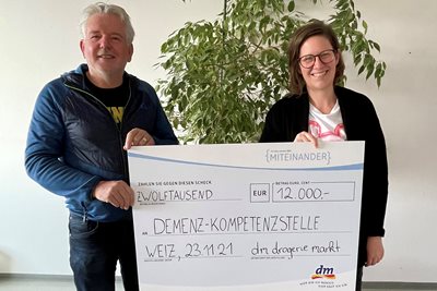 12.000 Euro für die Demenz Kompetenzstelle in Weiz